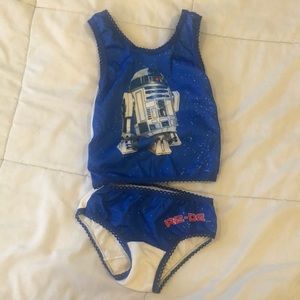 Girls’ Underoos size 2-4 Star Wars R2-D2 vintage 1970’s top and bottom. Blue